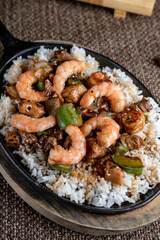 rice with shrimp
