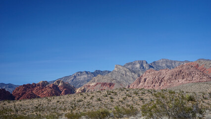 Naklejka na ściany i meble Scenic view at Red Rock Canyon in Las Vegas, Nevada