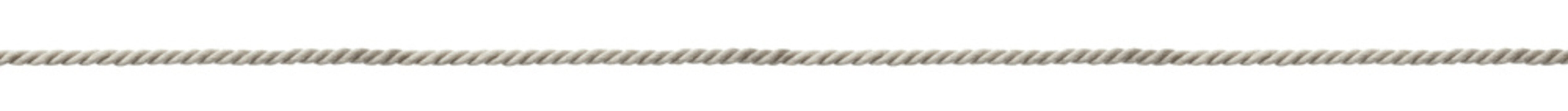 Long durable cotton rope on white background