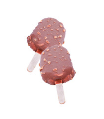 ice cream chocolate stick isolated on  transparent png