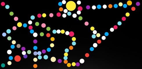 Colorful lights for party background.