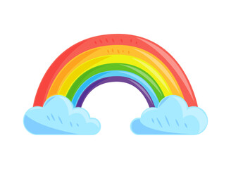 rainbow icon isolated