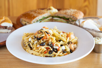 pasta camaron mediterranea