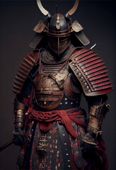 Fototapeta premium Asian gothic samurai armor 