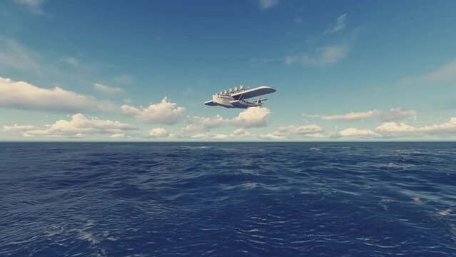Seaplane "Dornier" 3D Video Animation