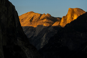 Last light of Evening Brightens Half Dome