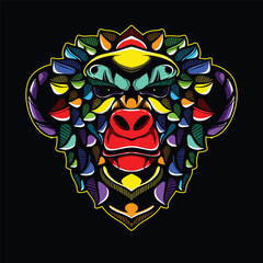lolipop colorful decorative monkey pattern mascot