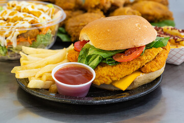 Hamburguesa Pollo