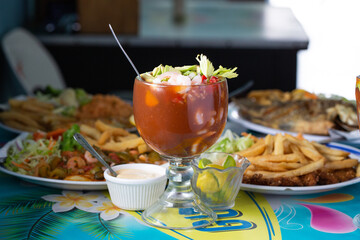 coctel de camaron grande
