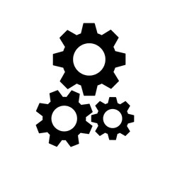 Gear icon illustration isolated vector sign symbol on white background..eps