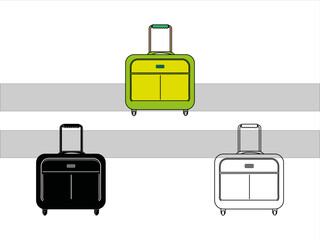Luggage Silhouette SVG Cut File | Suitcase Svg | Travel Bag Svg | Baggage Svg | Travel Svg | Travelling Bag Svg