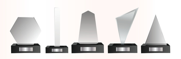 Glass Trophy Award Vector