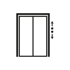 elevator doors icon. Vector illustration.