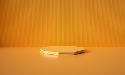 3D rendered geometric booth background