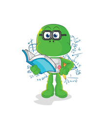 turtle geek cartoon. cartoon mascot vector