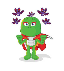 turtle Dracula illustration. character vector