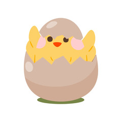 Cute Little Chicken Character, Illustration, Transparent