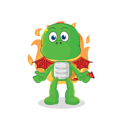 turtle demon with wings character. cartoon mascot vector
