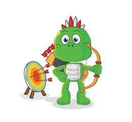 turtle native american tribe. cartoon mascot vector