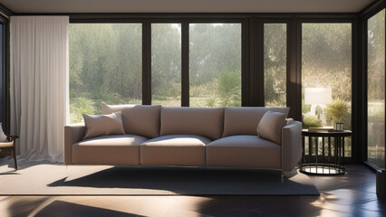 Fototapeta premium Mansion Living Room of Prestige, Generative AI