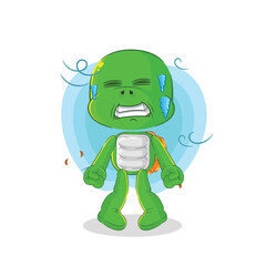 turtle cold illustration. character vector