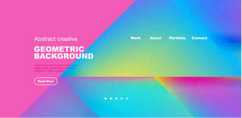 Dynamic bright lines abstract background, stripes with fluid colors, liquid gradients. Vector Illustration For Wallpaper, Banner, Background, Card, Book Illustration, landing page