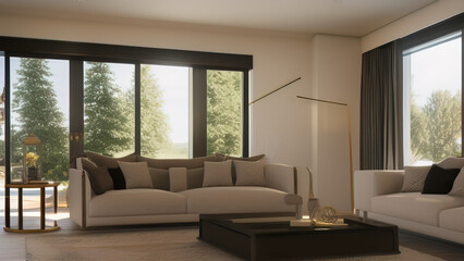 Haute Mansion Living Room, Generative AI