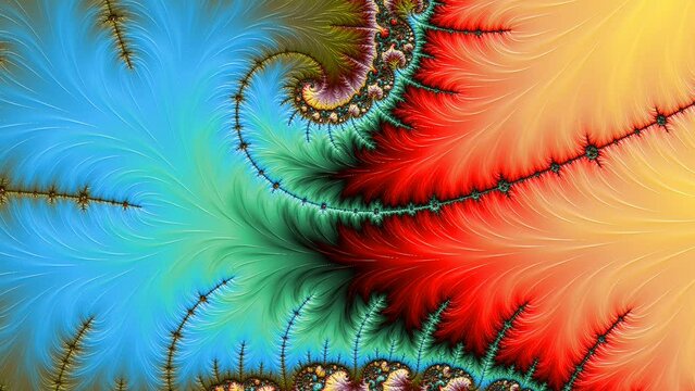Fractal complex color - Mandelbrot detail, digital artwork for creative graphic design