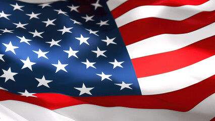 Fototapeta premium United States Flag, Patriotic and Proud Emblem of Courage Design, Generative AI