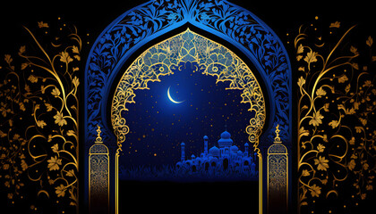 arabic islamic calligraphy Ramdaan background, Beautiful Ramdaan illustration background 