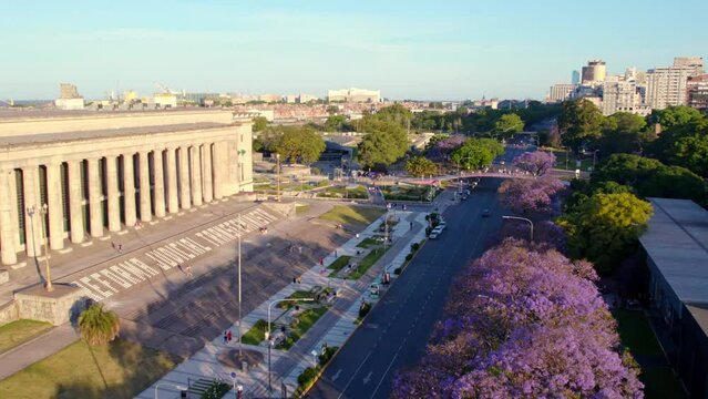 Law University School Building in Buenos Aires City, Argentina - Aerial