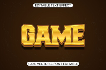 Easily editable game text effect