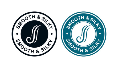 Smooth and silky logo badge set. Suitable for business, salon, fabric  and pattern