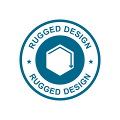 Rugged design badge logo template. Suitable for information and business