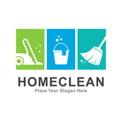 Home clean logo vector set. Suitable for business, cleaning and sanitation