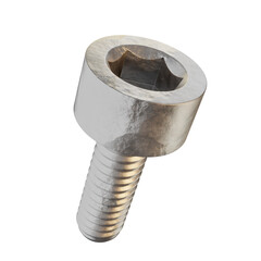 3d Render Illustration Icon Modern Bolt 1 Hq Realistic Metal Texture Engineering Model