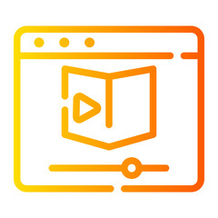 video gradient icon