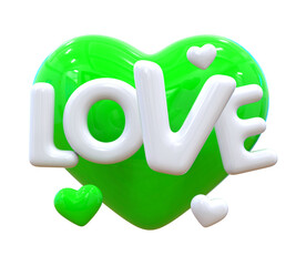 Love Heart 3d