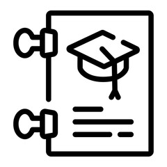 thesis line icon