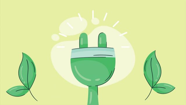 ecology connector plug with leafs