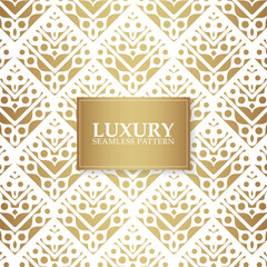 Luxury white ornament pattern design background