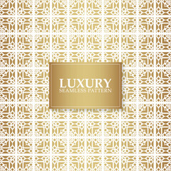 Luxury white ornament pattern design background