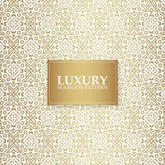 Luxury white ornament pattern design background
