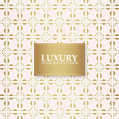 Luxury white ornament pattern design background