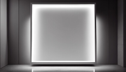 Elegant Empty Frame for Product Display Presentation with Metallic Design on a Wall Generative AI illustrations
