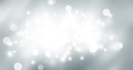 Obraz premium white blur abstract background. bokeh christmas blurred beautiful shiny Christmas lights