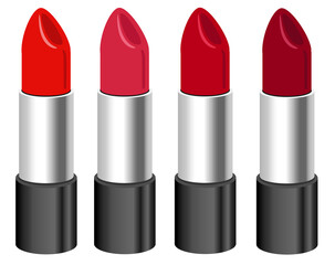 Obraz premium Women's Makeup Essentials Lipstick Clip Art, 여자들의 화장 필수품 립스틱 클립아트 