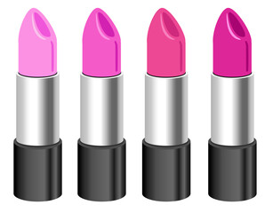 Fototapeta premium Women's Makeup Essentials Lipstick Clip Art, 여자들의 화장 필수품 립스틱 클립아트 