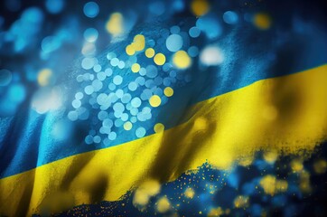 Ukraine Flag Celebration Generative AI