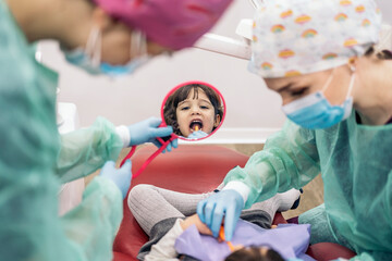 Young Girl in Dental Clinic